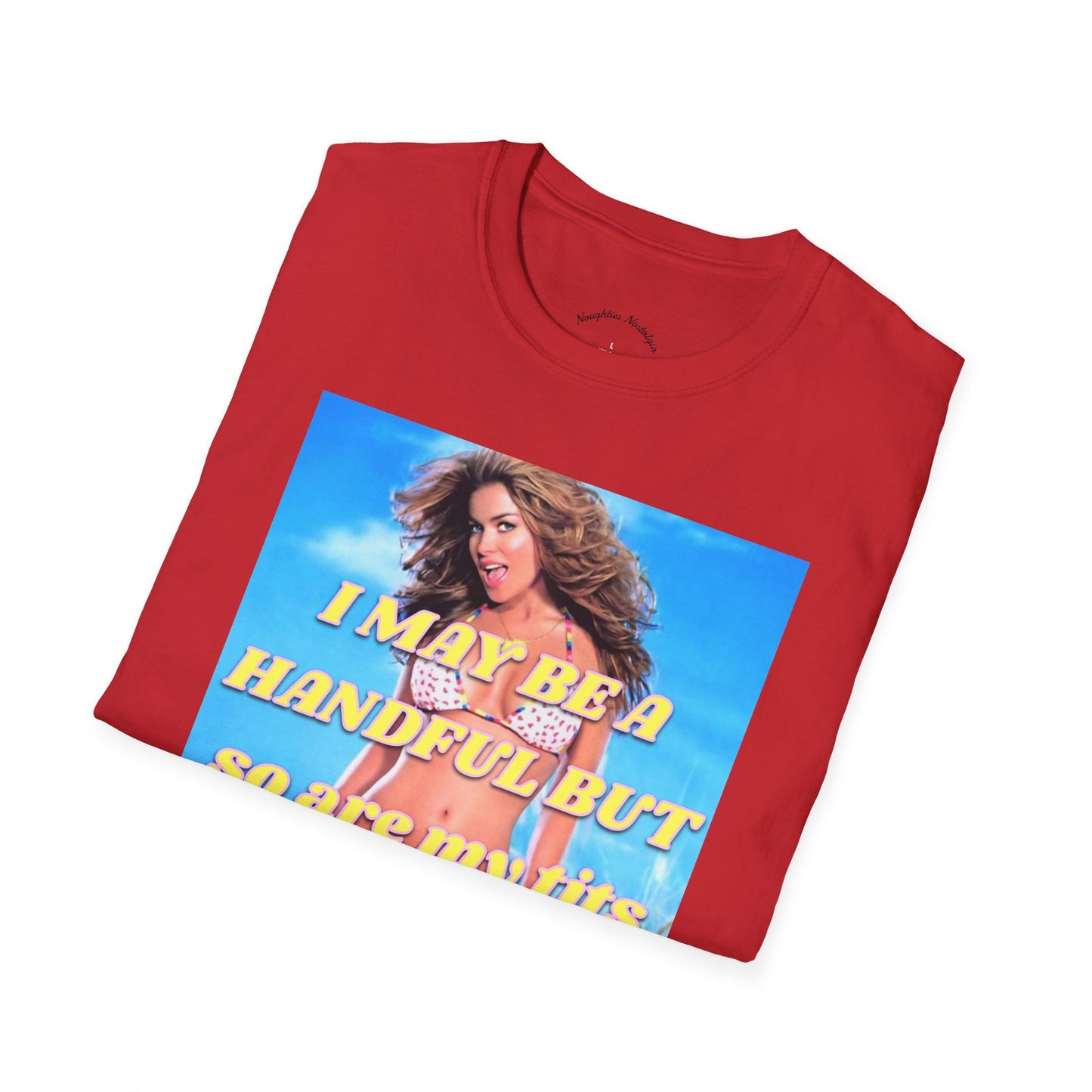 “I may be a handful but so are my t*ts” Unisex Statement Tee