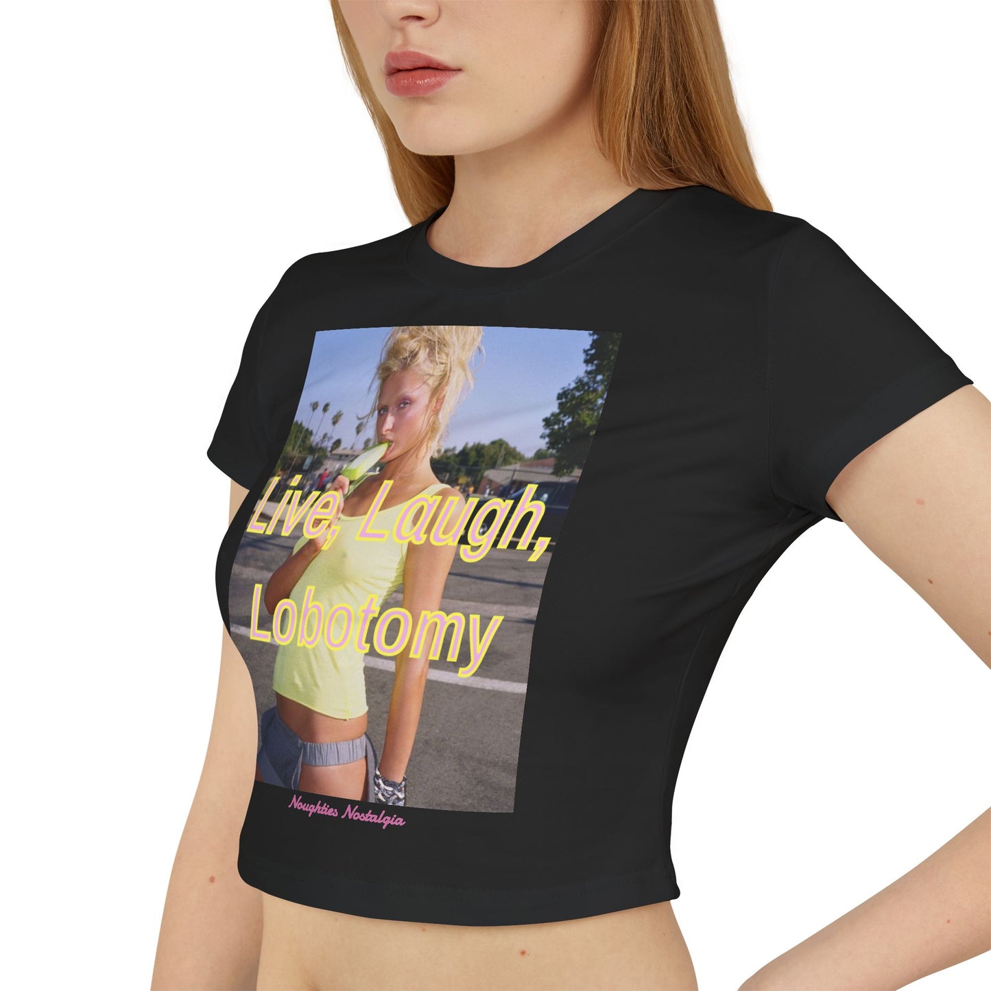 "LIVE, LAUGH, LOBOTOMY Baby Tee