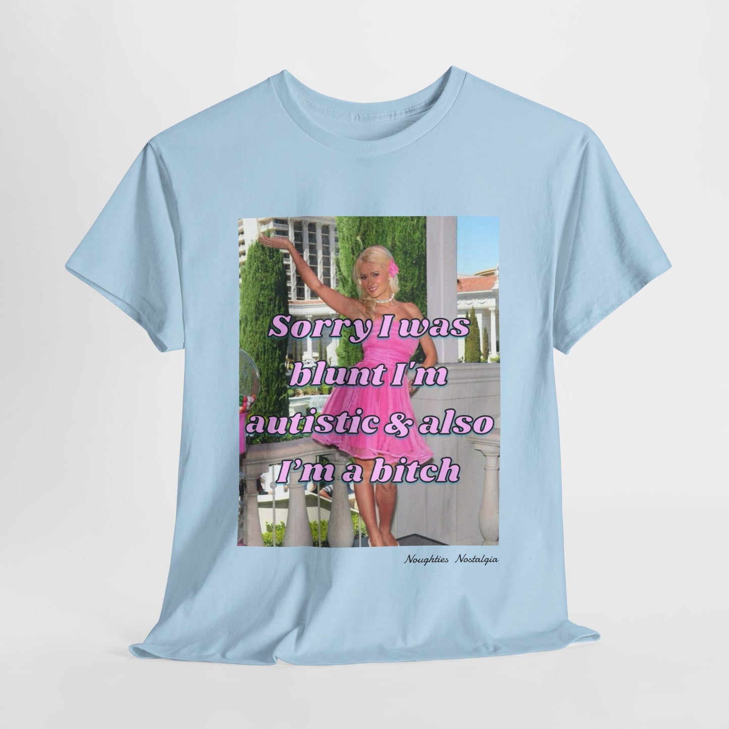 “Sorry I was blunt I’m autistic & also I’m a bitch" Unisex Cotton Tee