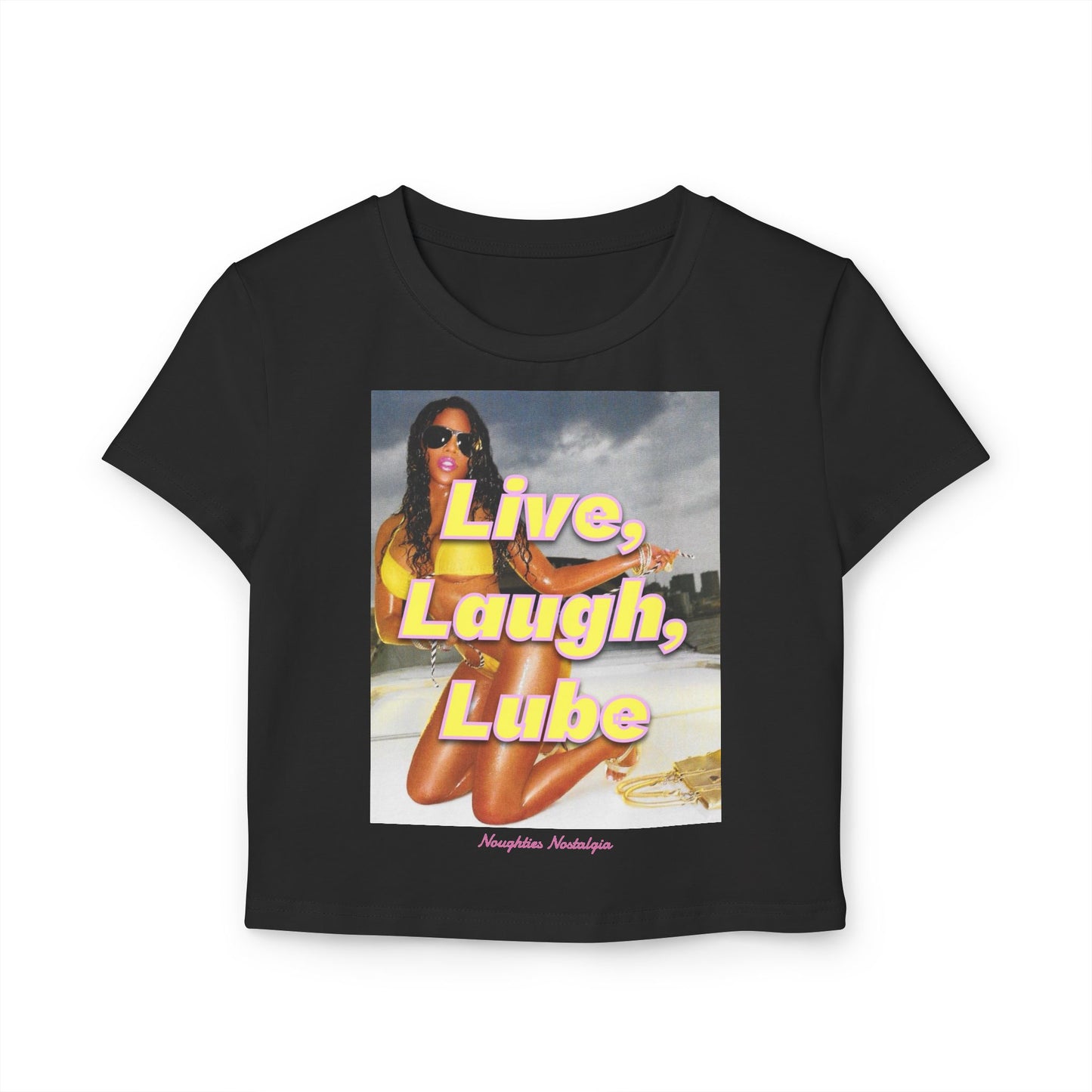 "LIVE, LAUGH, LUBE" Baby Tee
