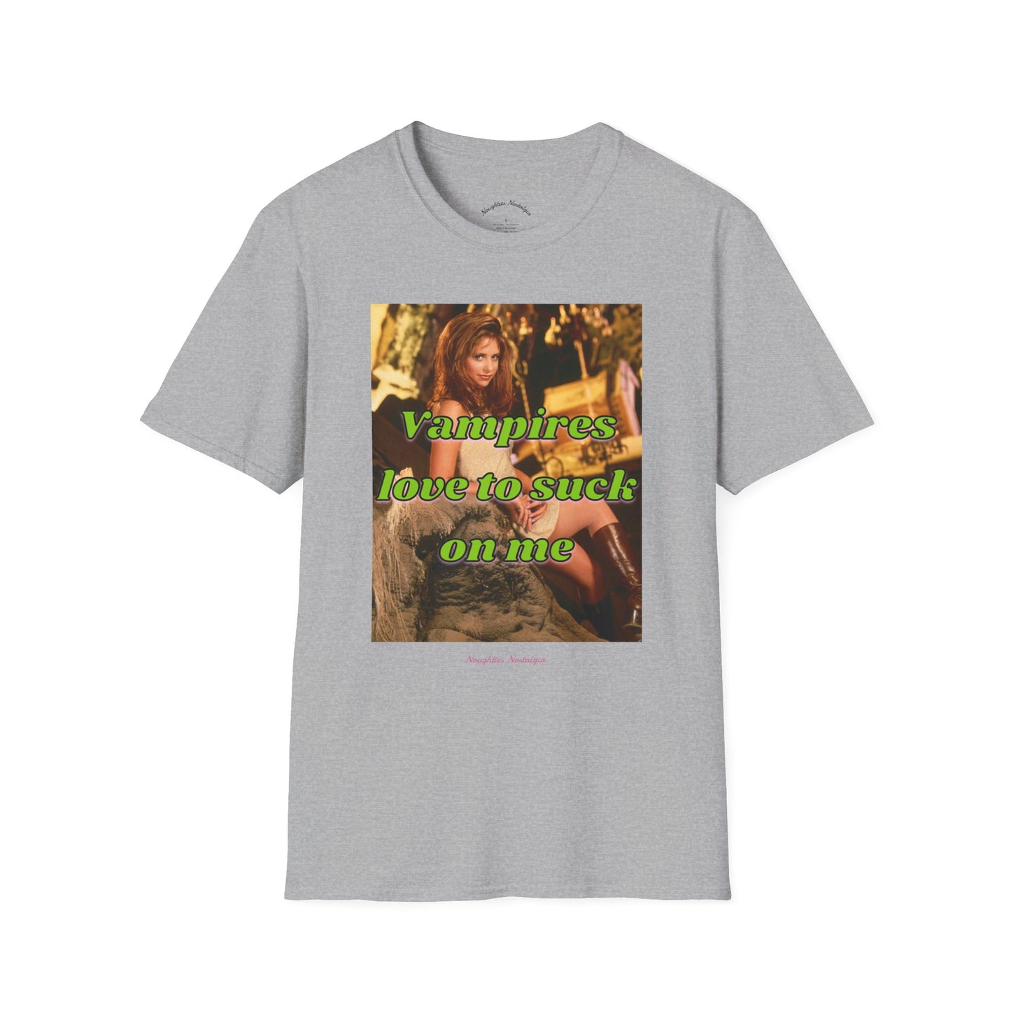 “Vampires love to suck on me” Unisex Statement Tee