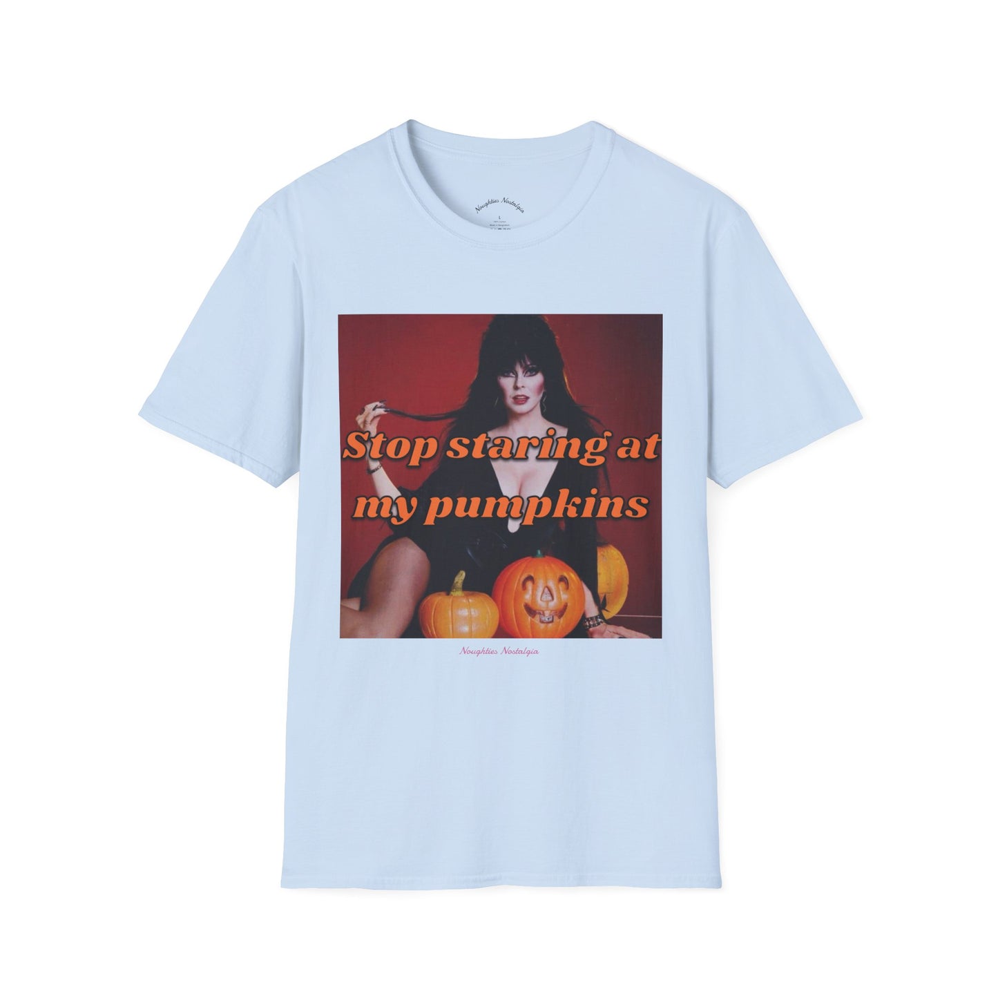 “Stop staring at my pumpkins” Unisex Statement Tee