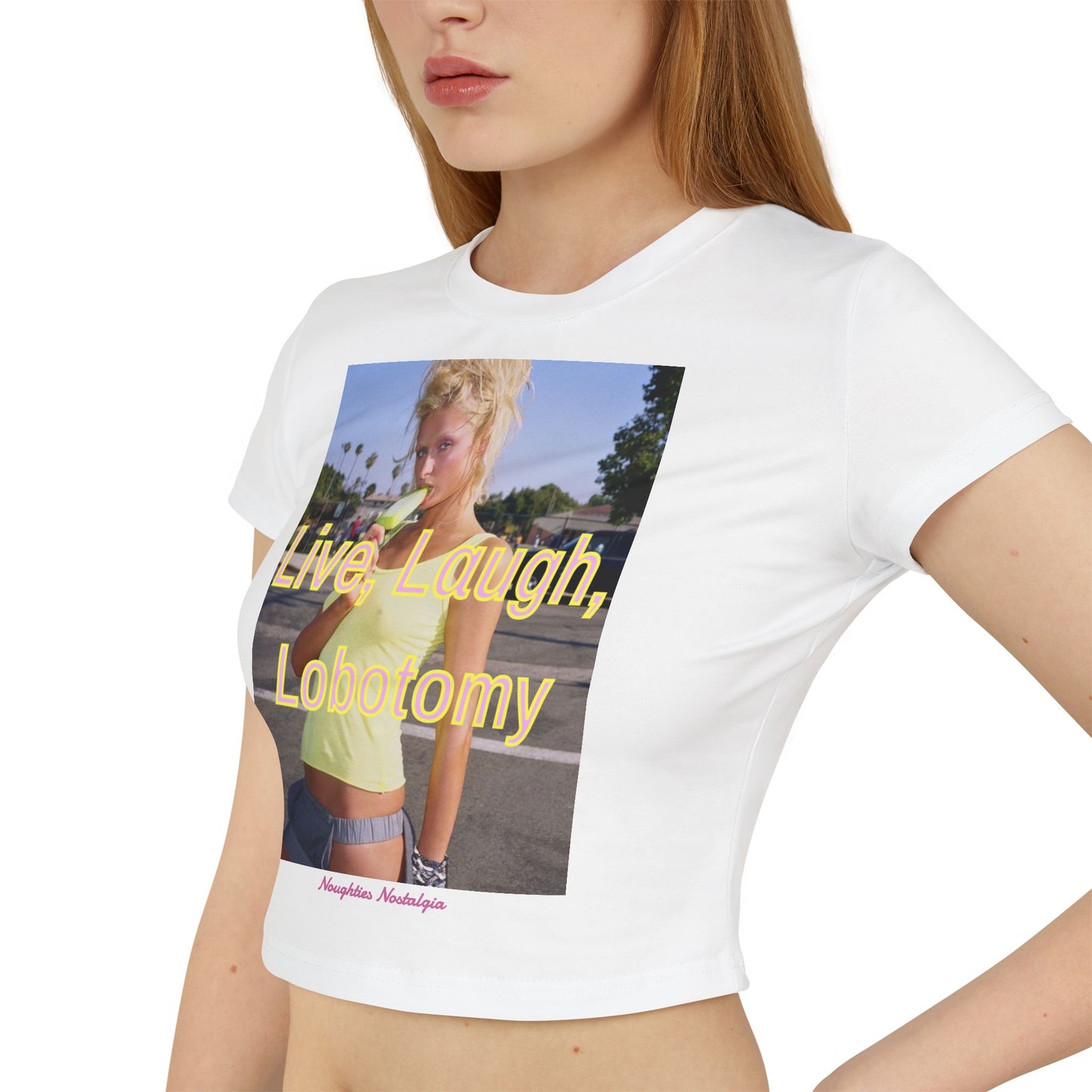 "LIVE, LAUGH, LOBOTOMY Baby Tee
