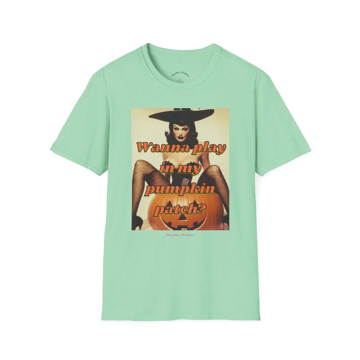 “Wanna play in my pumpkin patch?” Unisex Statement Tee