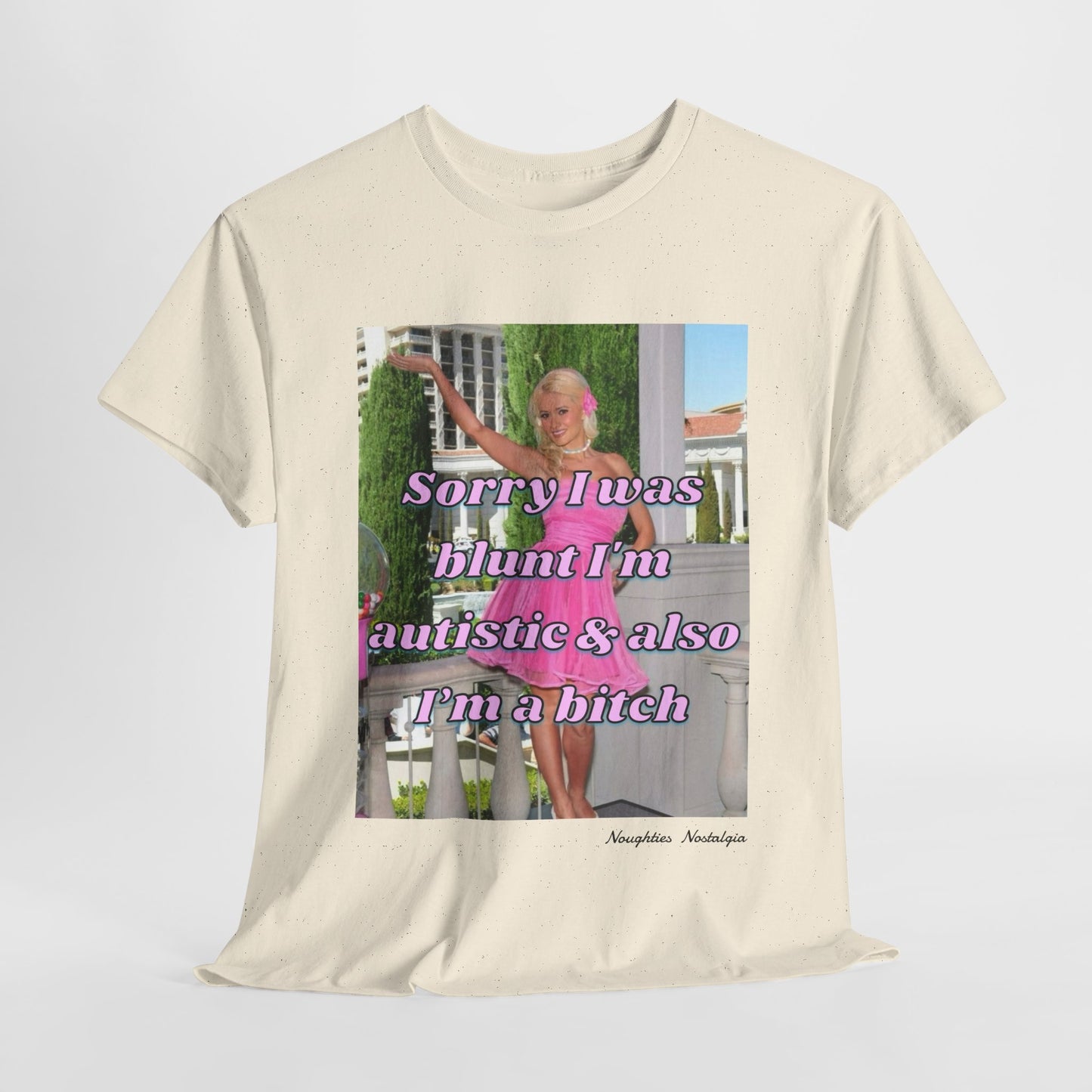 “Sorry I was blunt I’m autistic & also I’m a bitch" Unisex Cotton Tee