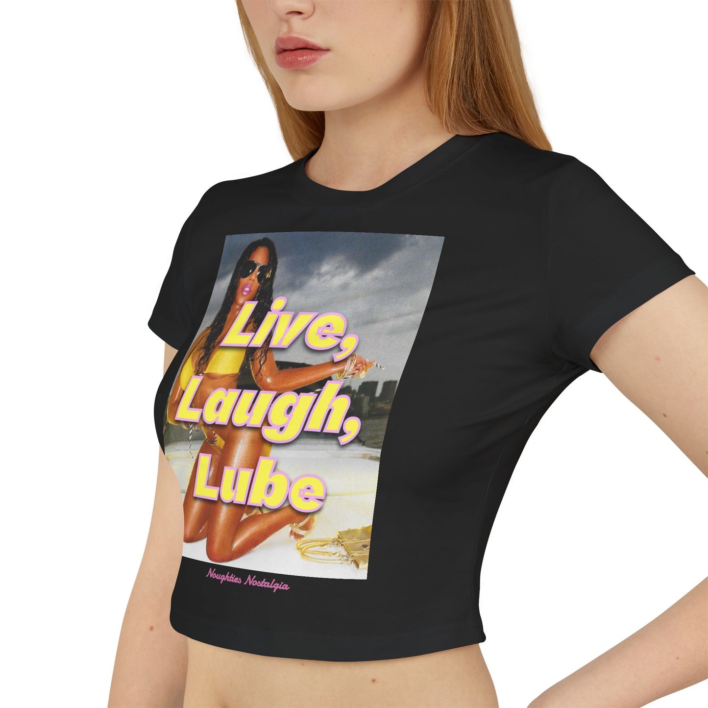 "LIVE, LAUGH, LUBE" Baby Tee