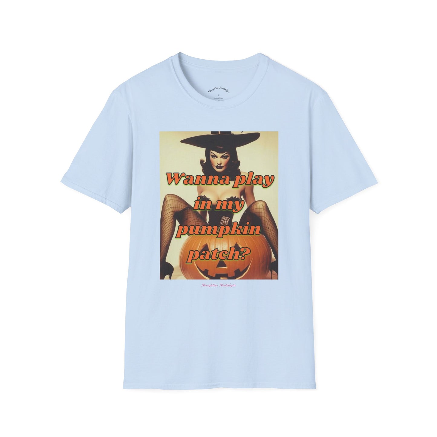 “Wanna play in my pumpkin patch?” Unisex Statement Tee