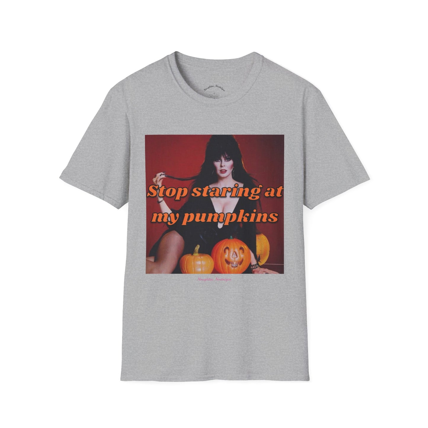 “Stop staring at my pumpkins” Unisex Statement Tee
