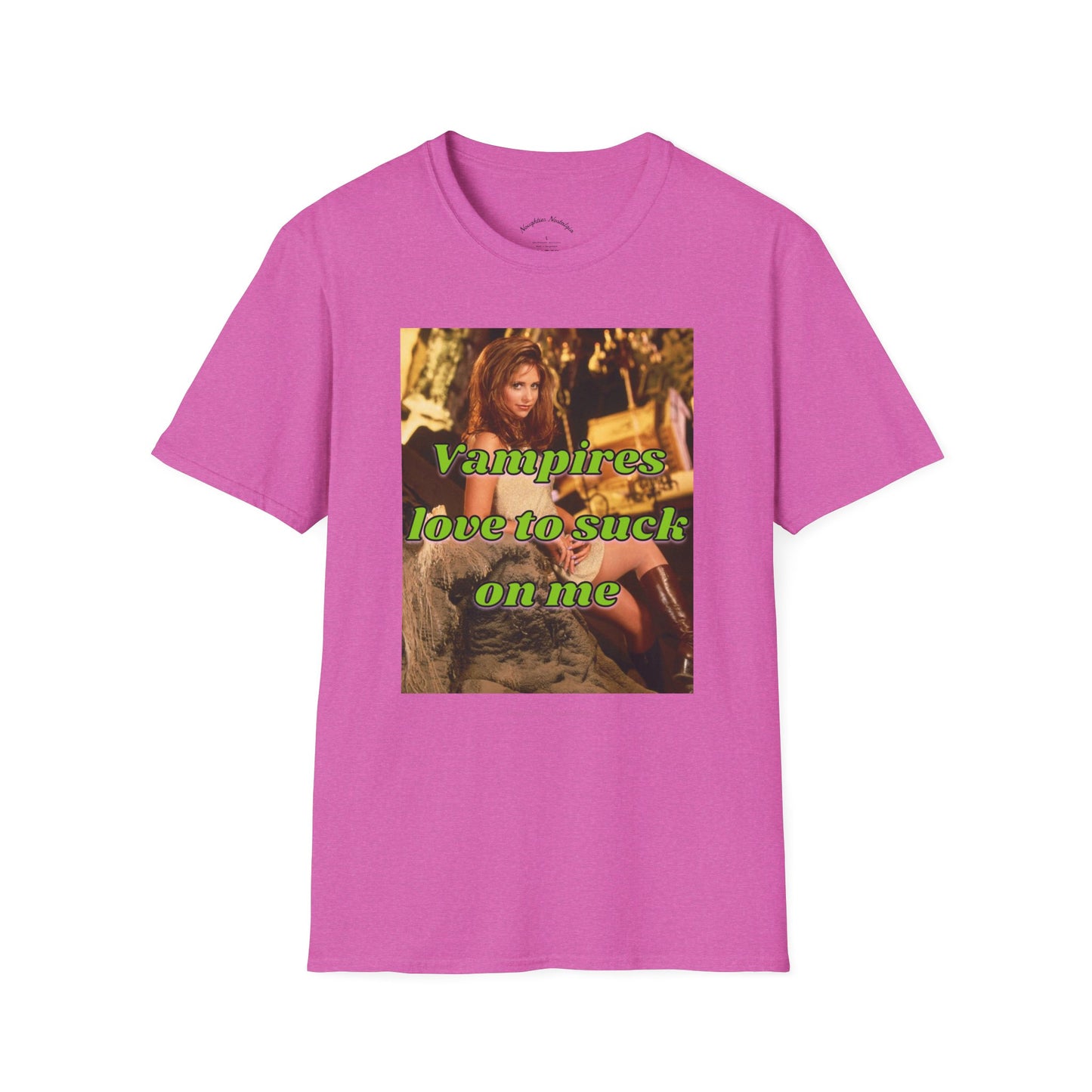 “Vampires love to suck on me” Unisex Statement Tee