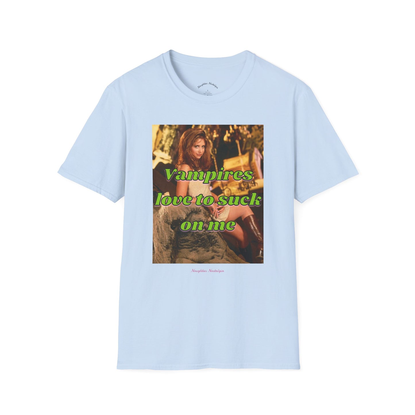 “Vampires love to suck on me” Unisex Statement Tee