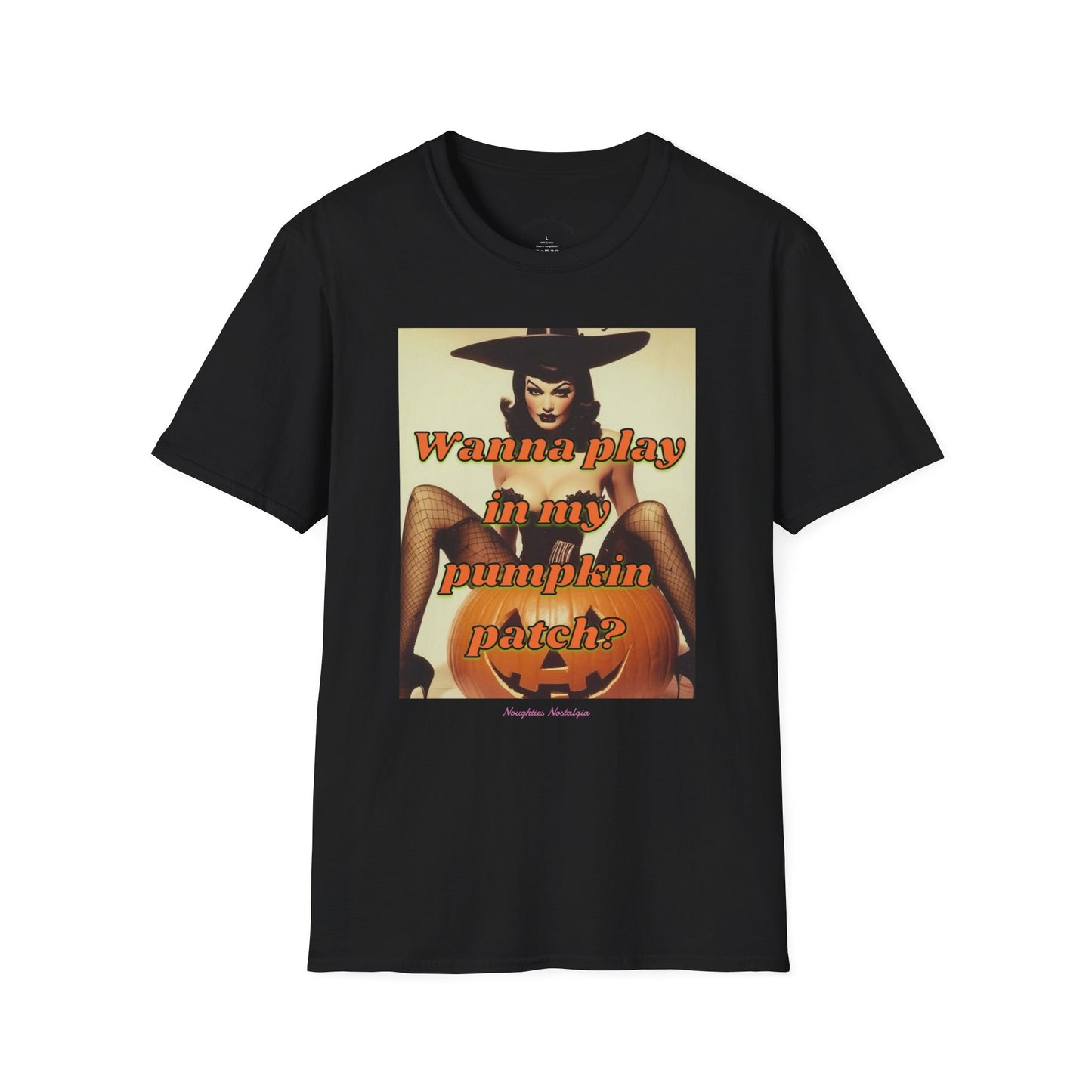 “Wanna play in my pumpkin patch?” Unisex Statement Tee