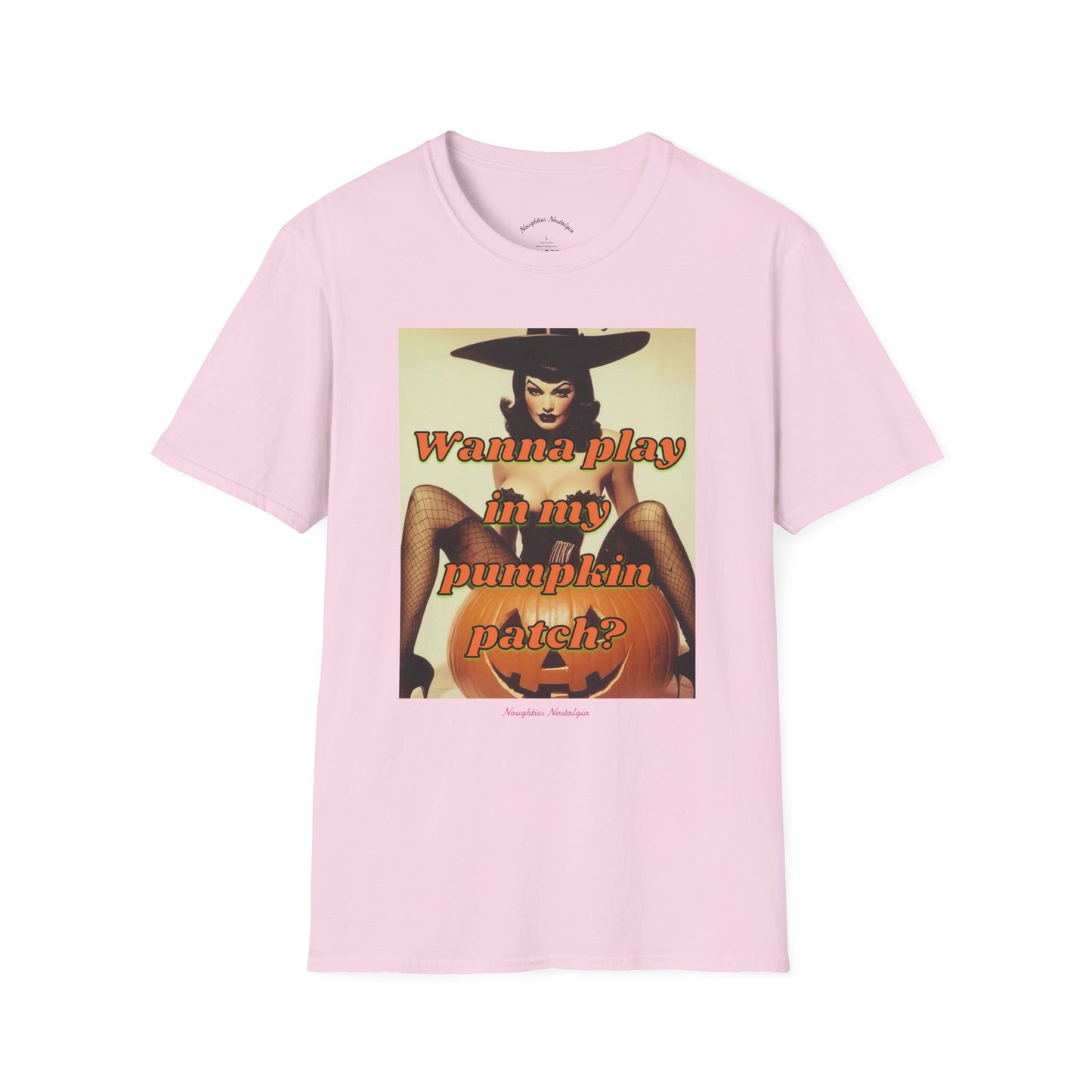 “Wanna play in my pumpkin patch?” Unisex Statement Tee