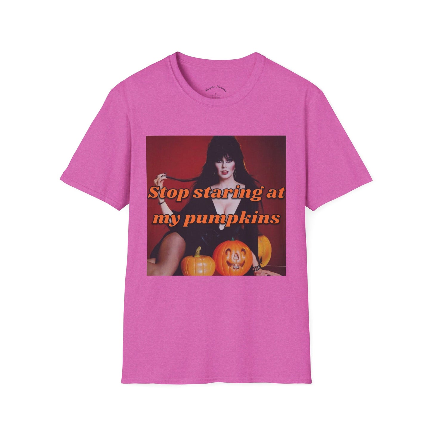 “Stop staring at my pumpkins” Unisex Statement Tee