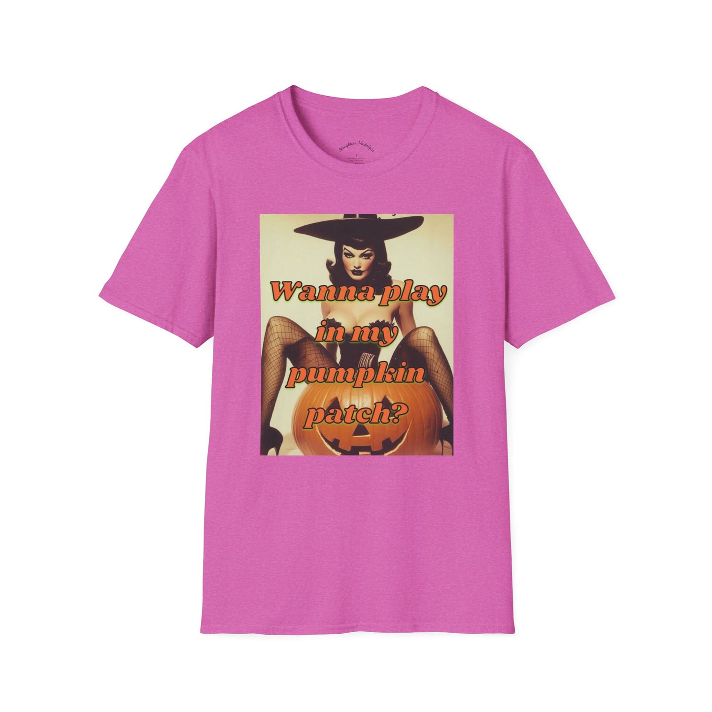 “Wanna play in my pumpkin patch?” Unisex Statement Tee